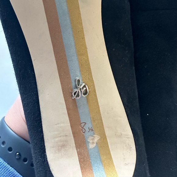 Sam Edelman Dori Suede Kitten Heel Pumps in Black - Picture 5 of 8